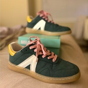 Green and Pink Sneakers